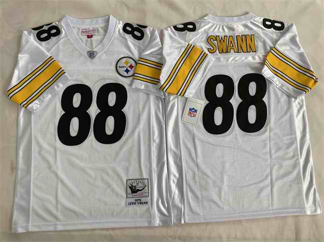 Men's Pittsburgh Steelers #88 Lynn Swann White Vapor Limited Stitched Football Jersey